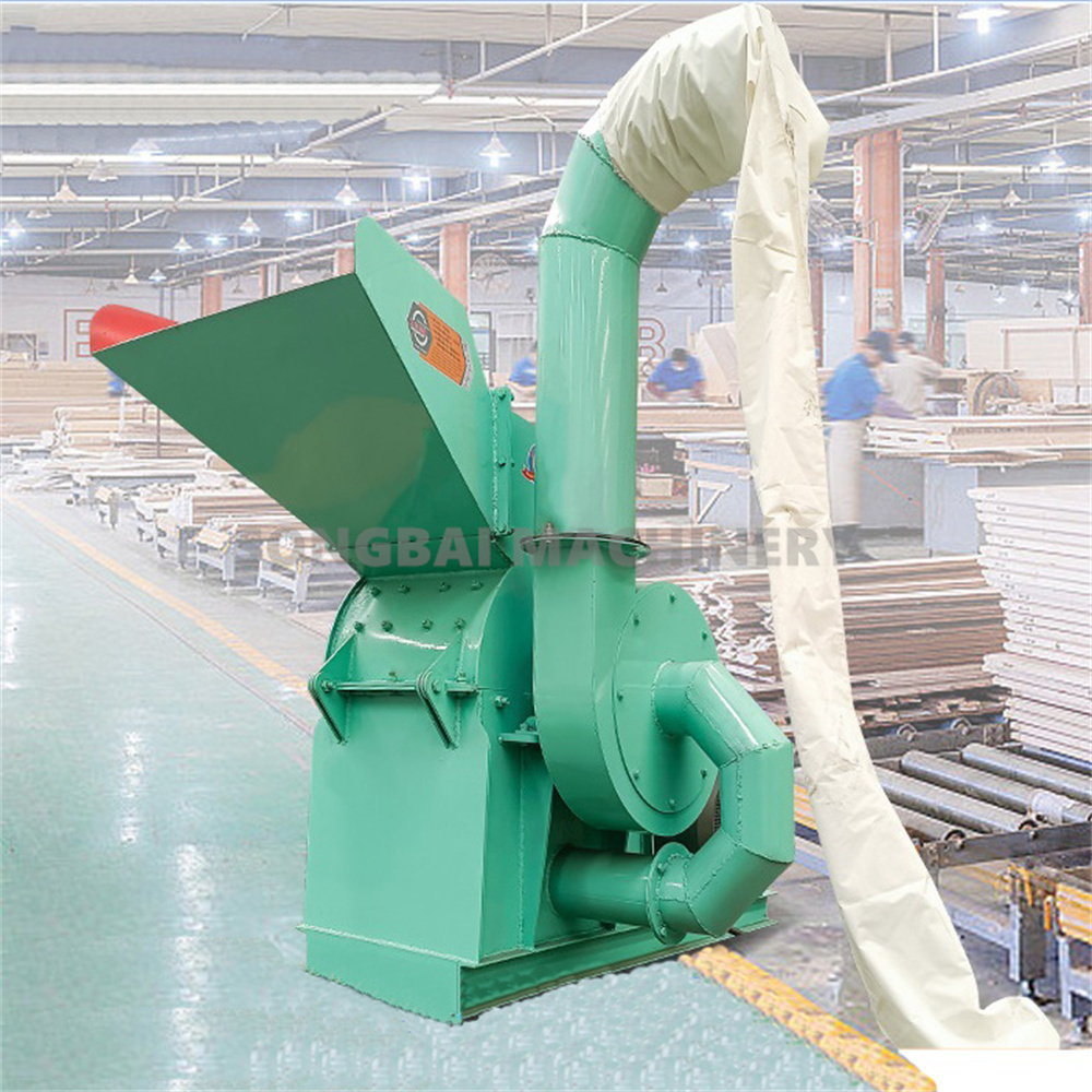 Wood Crushing Equipment Wast Wood Crusher Straw Hammer Mill Pallet Board Sawdust Making Machine Coconut Shell Log Shredder