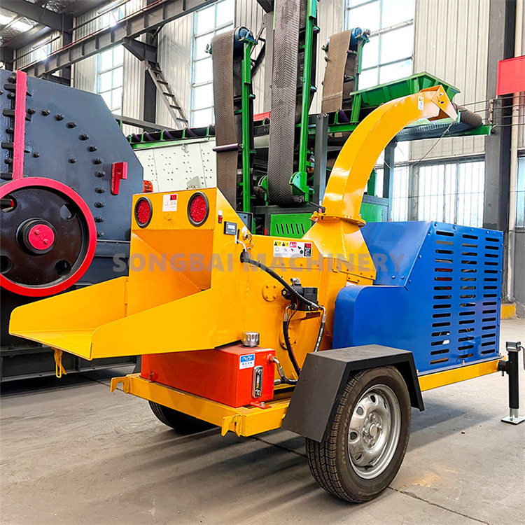 Diesel Electric PTO Branch Crusher Tractor Forestry Wood Chipper Shredder Machine Wood Branch Crusher Chipper