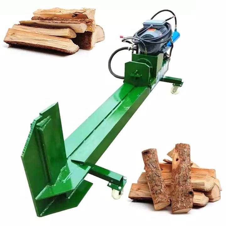 15-40 Tonnes Electric Hydraulic Wood Splitting Machine Horizontal Type Wood Log Cutter Diesel Engine Wood Splitter Machine