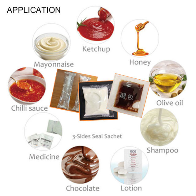 Automatic Vertical Small Bag Liquid Pouch Honey Stick Sachet Packing Machine Milk Jam Soup Water Oil Filling Packaging Machine