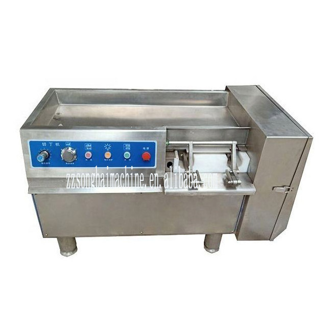 Commerical Frozen Chicken Cube Cutter Dicer QD-350 Frozen Meat Cube Cut Machine Fresh Beef Chicken Cubic