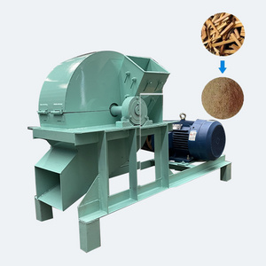 Sawdust Log Making Machine Coconut Husk Grinder Forestry Diesel Wood Chipper Tree Branch Leaf Garden Shredder Mobile Crusher