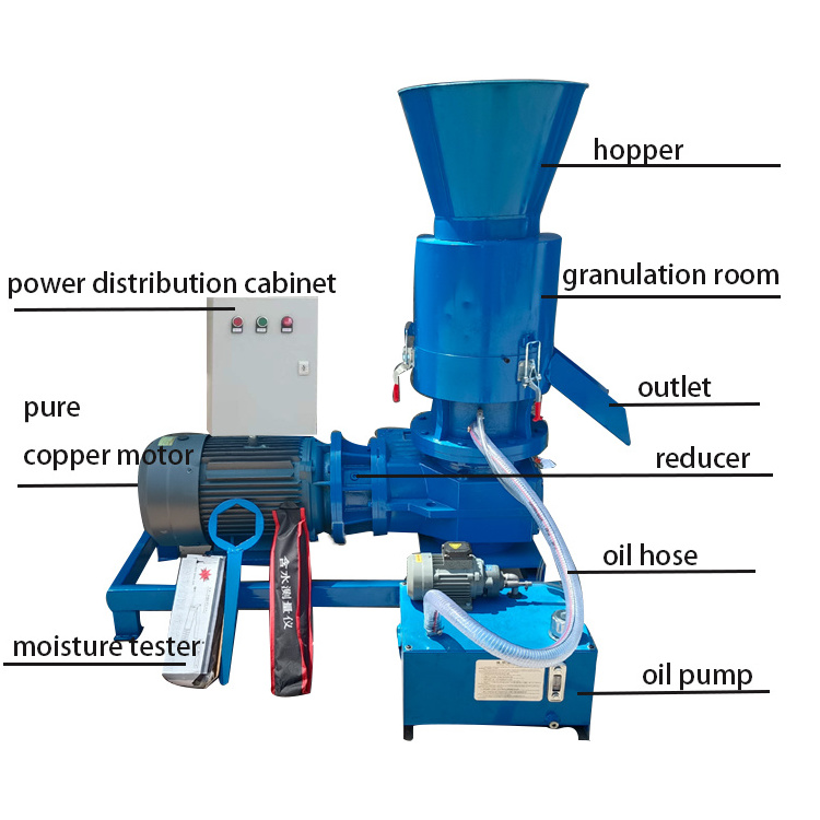 Biofuel Cardboard Rice Husk Straw Wood Pellet Mill Machine Alfalfa Straw Sugar Cane Bagasse Biomass Pellet Making Machine Price