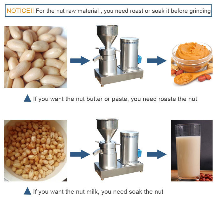 15kgs Stainless Steel Molino Coloidal Small Peanut Grinder Grinding Peanut Shea Almond Butter Making Processing Machine