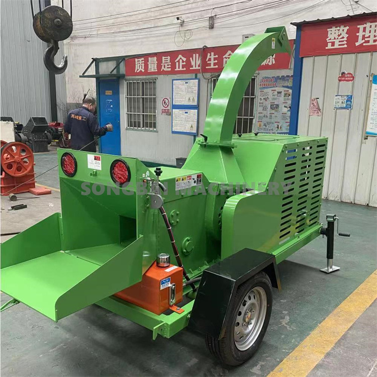 Diesel Electric PTO Branch Crusher Tractor Forestry Wood Chipper Shredder Machine Wood Branch Crusher Chipper