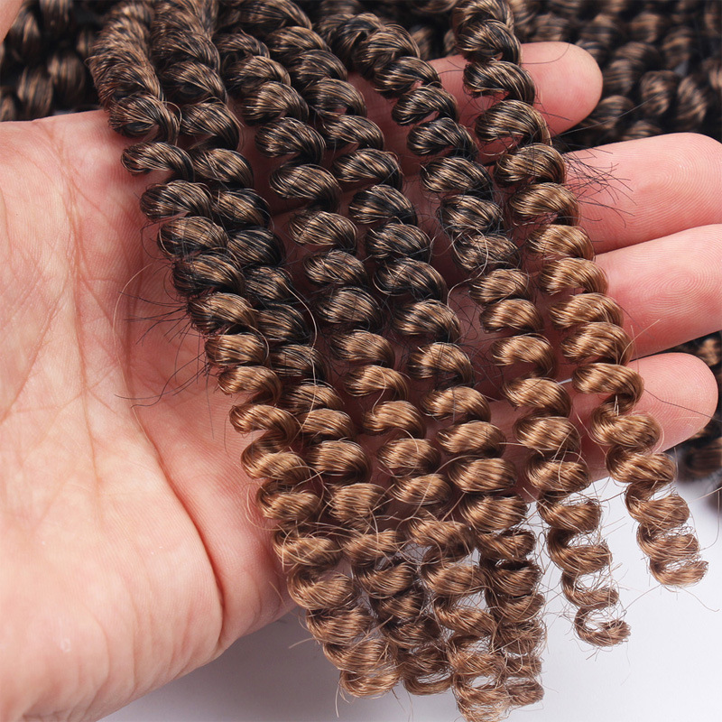 spring twist crochet braid hair extension afro kinky nubian twist braid hair wholesale