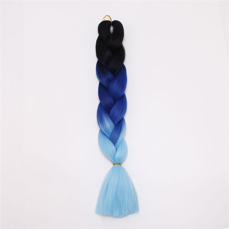 Wholesale 100g three colored jumbo braid synthetic hair for braiding african 3s braid hair 3x for hair beauty