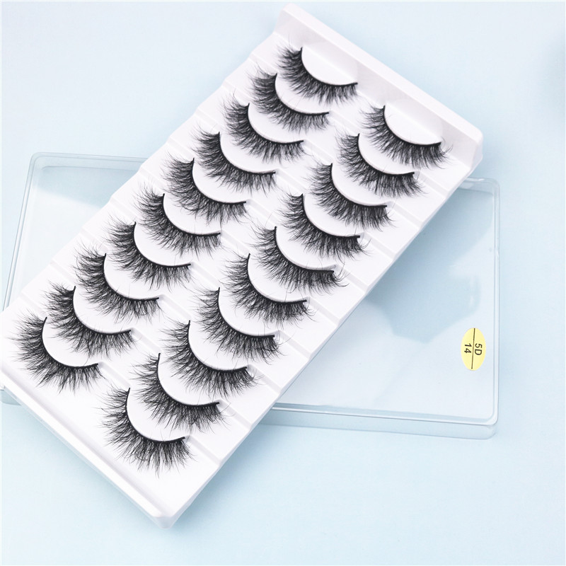 Factory Wholesale Wispy Makeup Beauty Extension Tools Eye Lashes Natural false Eyelashes 10 Pairs 3D Mink Hair Eyelashes