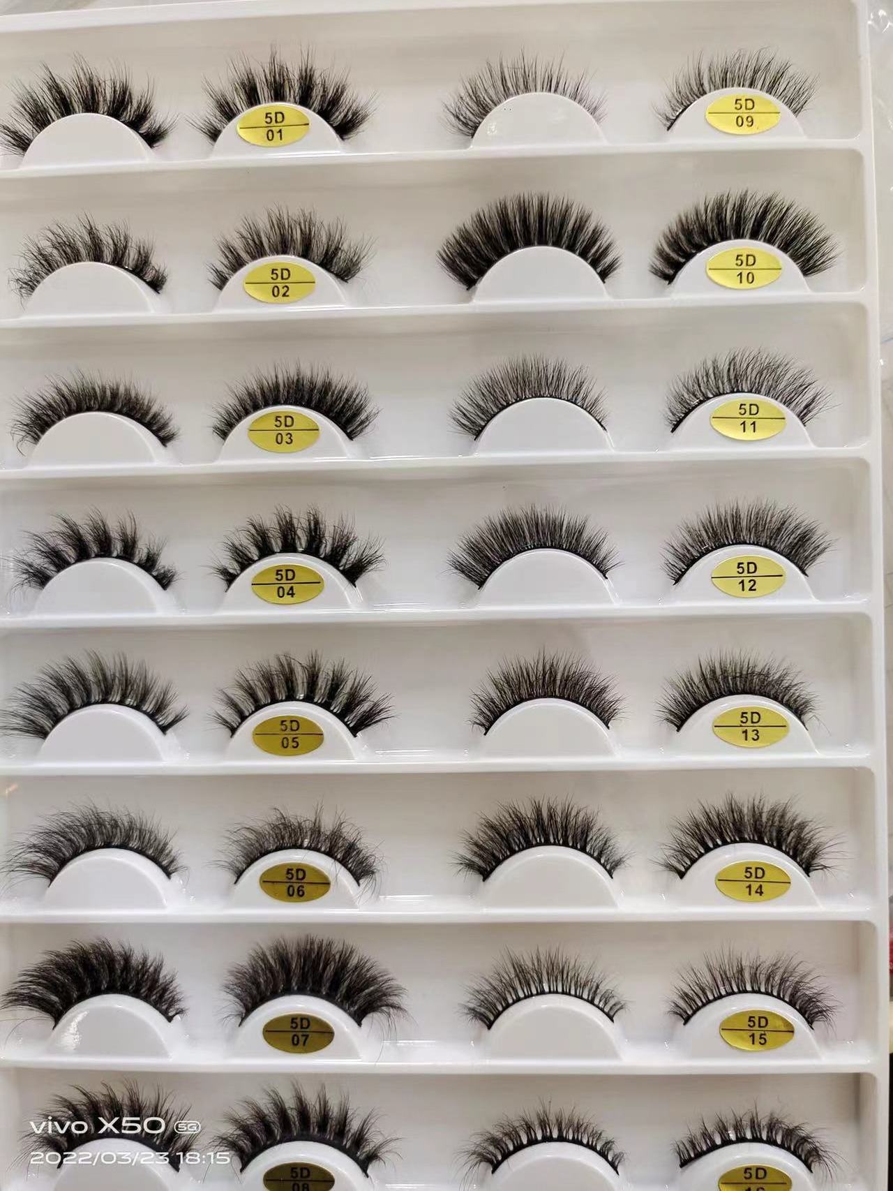 Factory Wholesale Wispy Makeup Beauty Extension Tools Eye Lashes Natural false Eyelashes 10 Pairs 3D Mink Hair Eyelashes