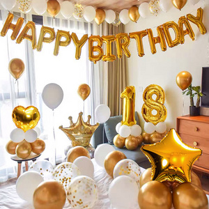 Wholesale sale happy birthday aluminum foil balloon party decoration suit