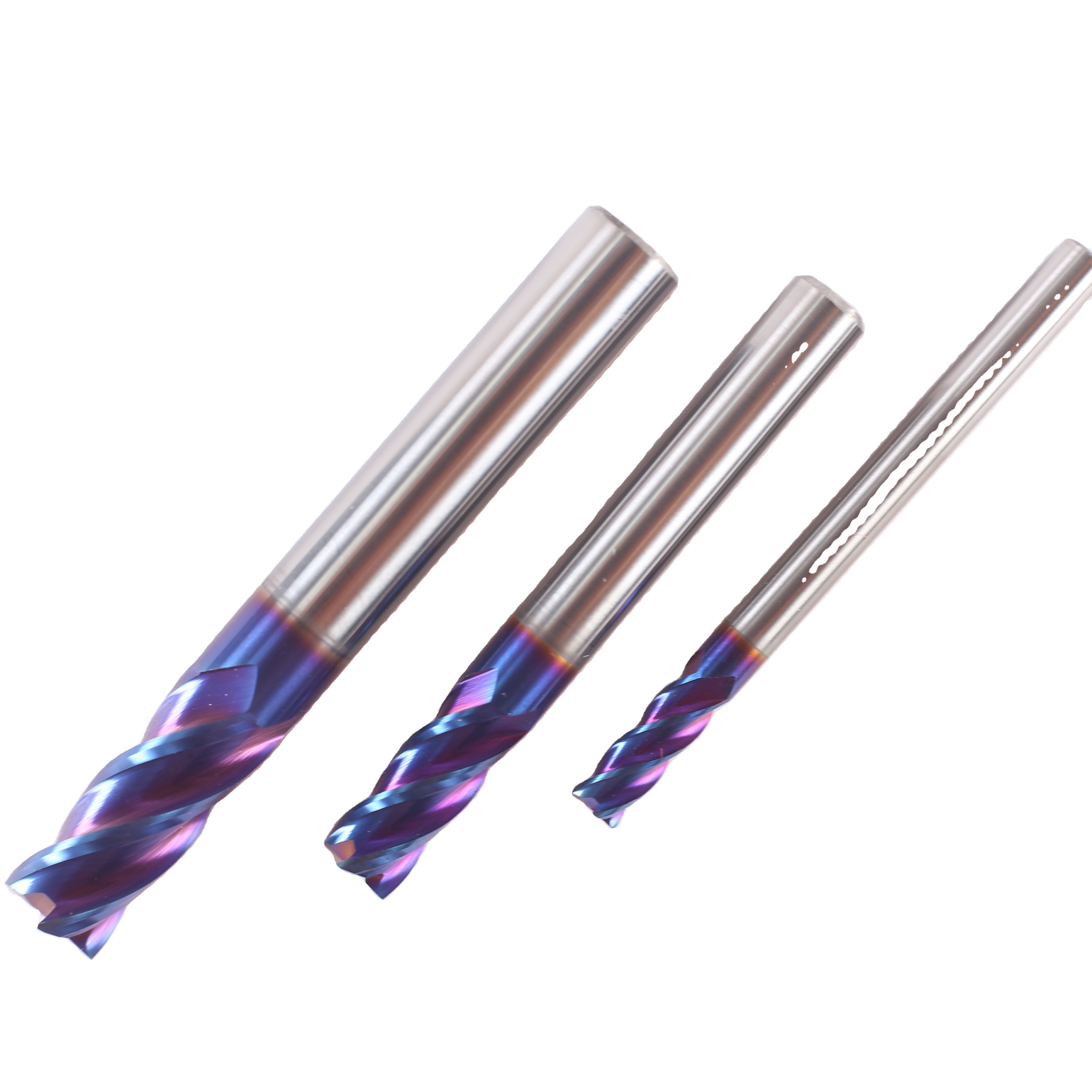 Solid Endmill 4 Flute CNC Milling Cutter Metal Flattened Carbide End Mills