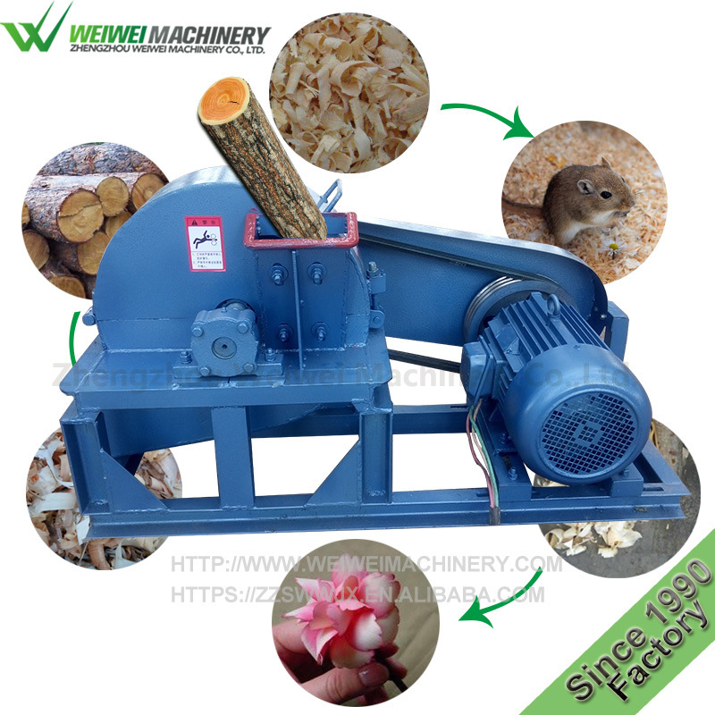 Weiwei 30years manufacturer wood shavings machine for horse bedding