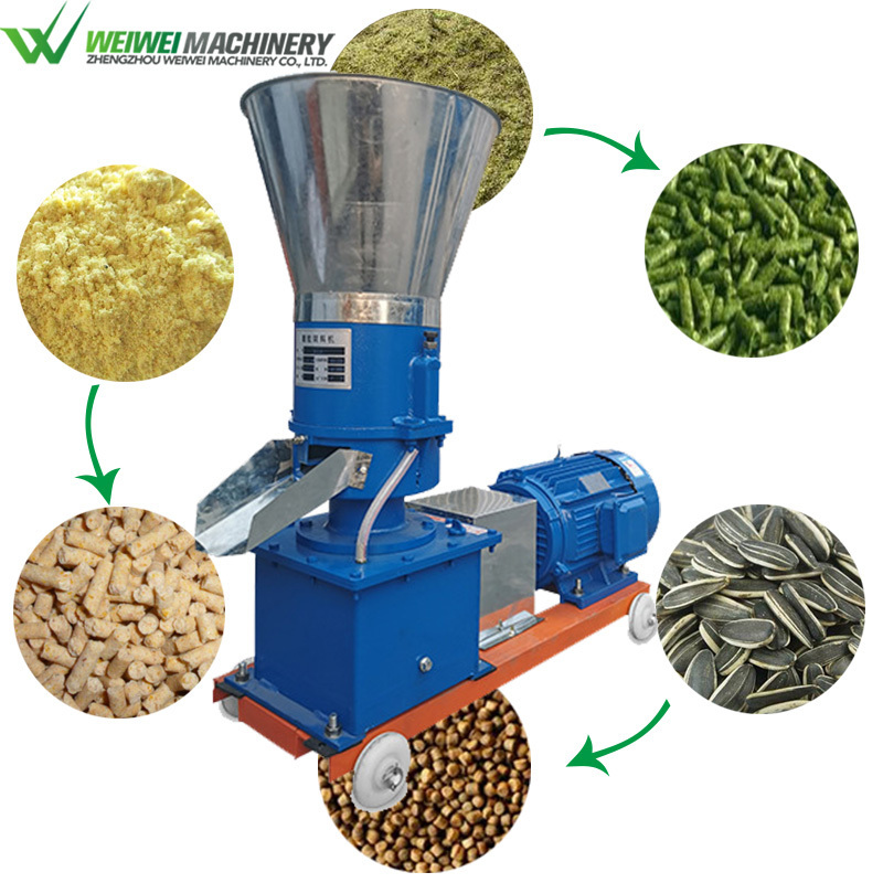 Weiwei pellet making fodder poultry feed pellet mill granulator poultry feed processing machines for sale pelletizer machine