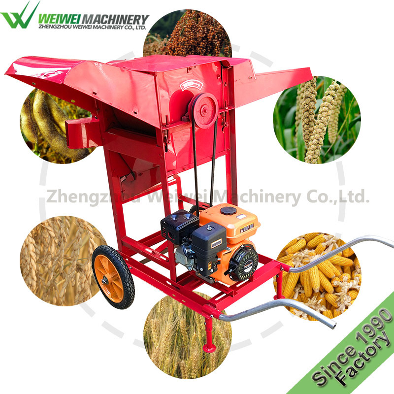 Weiwei farm equipment small wheat thresher grain sheller soybean thresher