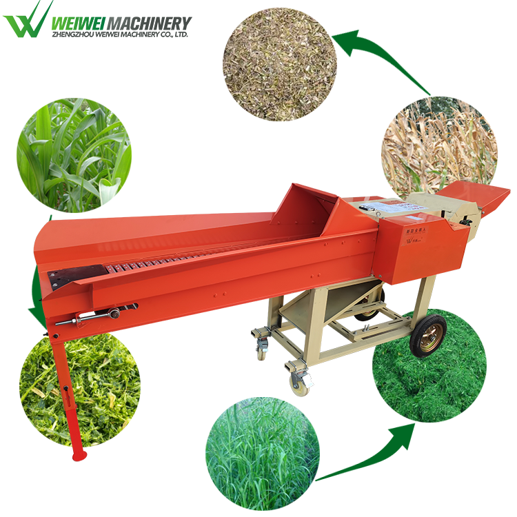 WEIWEI 9ZR-8 Feed Processing Alfalfa Grass Shredder Cutter Sale Online Fodder Chaff Cutting Animal Feedstuff Making Machine