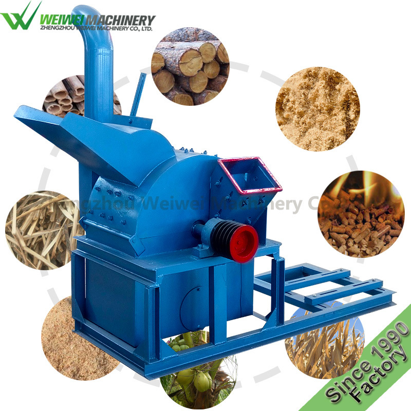 Weiwei machine 50 hp diesel engine 30-37kwrwood chipper malaysia  plywood frame planer sawdust making machinery