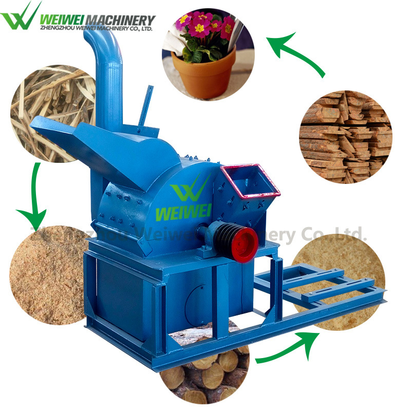 Weiwei china factory direct sale  forestry buy garden shredder wood waste agriculture waste crusher grinder for biamass machine