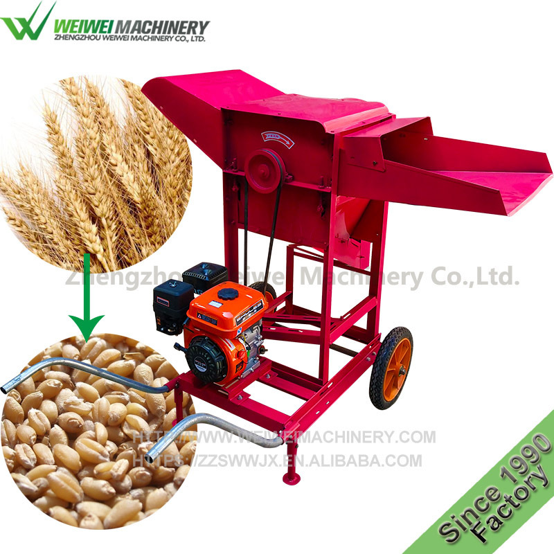 Weiwei farm equipment small wheat thresher grain sheller soybean thresher