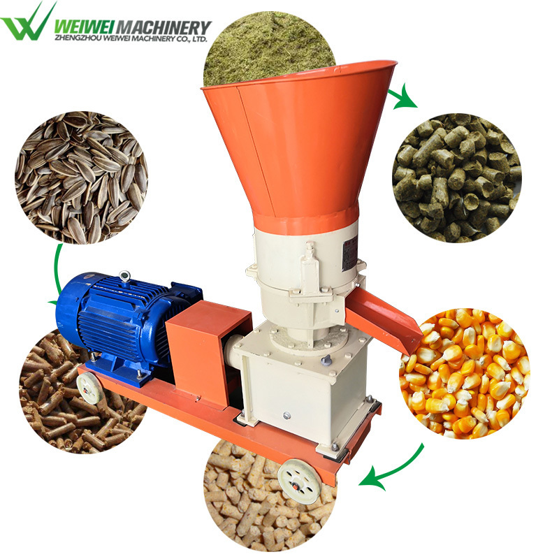 Weiwei pellet making fodder poultry feed pellet mill granulator poultry feed processing machines for sale pelletizer machine