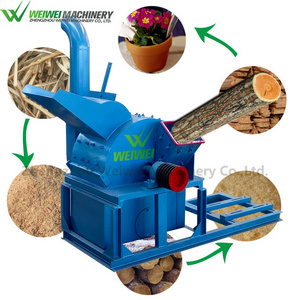 Weiwei machine 50 hp diesel engine 30-37kwrwood chipper malaysia  plywood frame planer sawdust making machinery