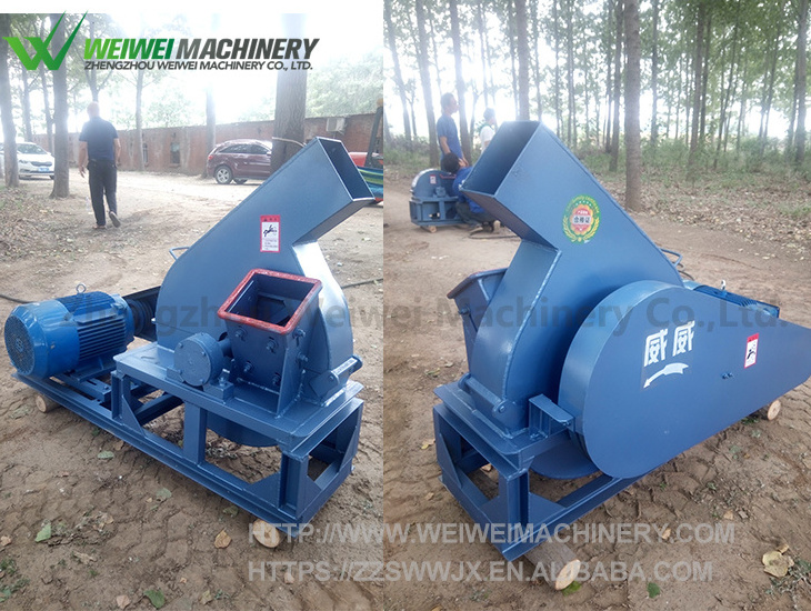 Weiwei model420 chips cheap wood shredder chipper for sale price diesel engine 8 inch