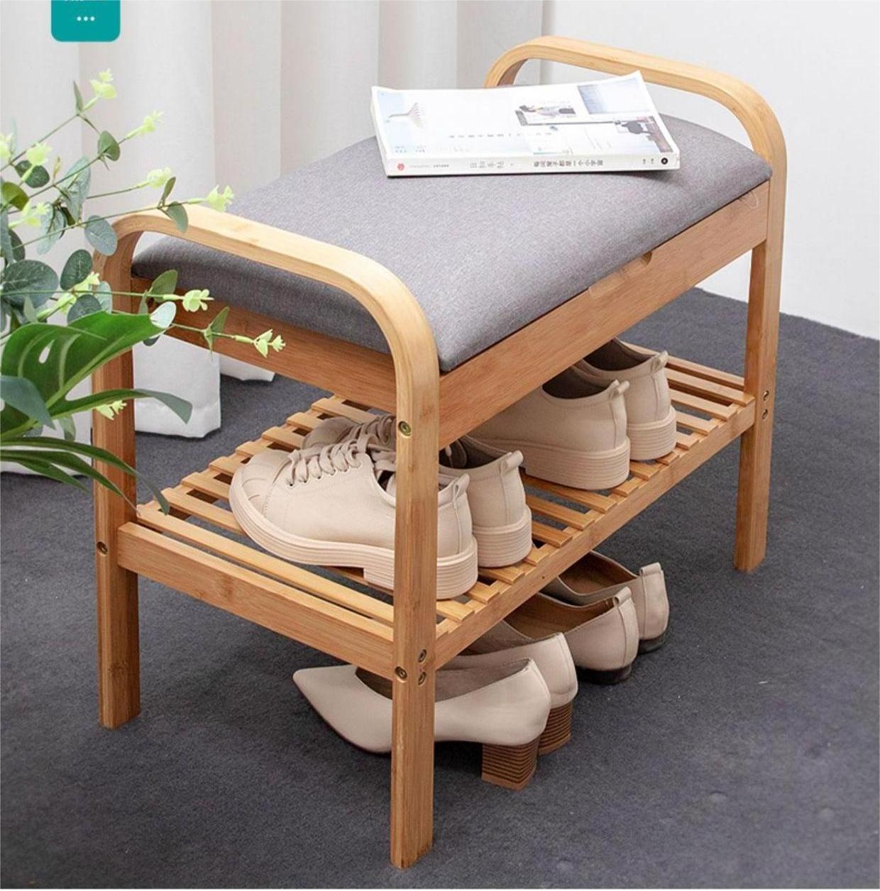 90cm Long Non Clamshell Simple Design Mdf Shoe Rack Cabinet Hot Saling Modern 2022 Multifunctional Wooden Shoe Rack In Sale