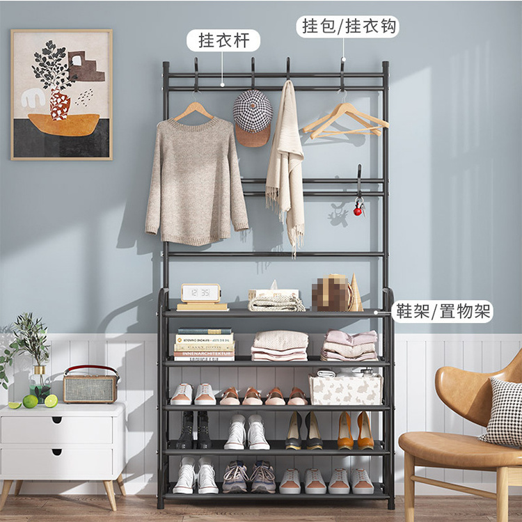 Shoes Rack Design Metal Tall Industrial 4 Tier Simple for Home Carton Living Room Furniture Modern Pu Padoshva Shoes Stanok