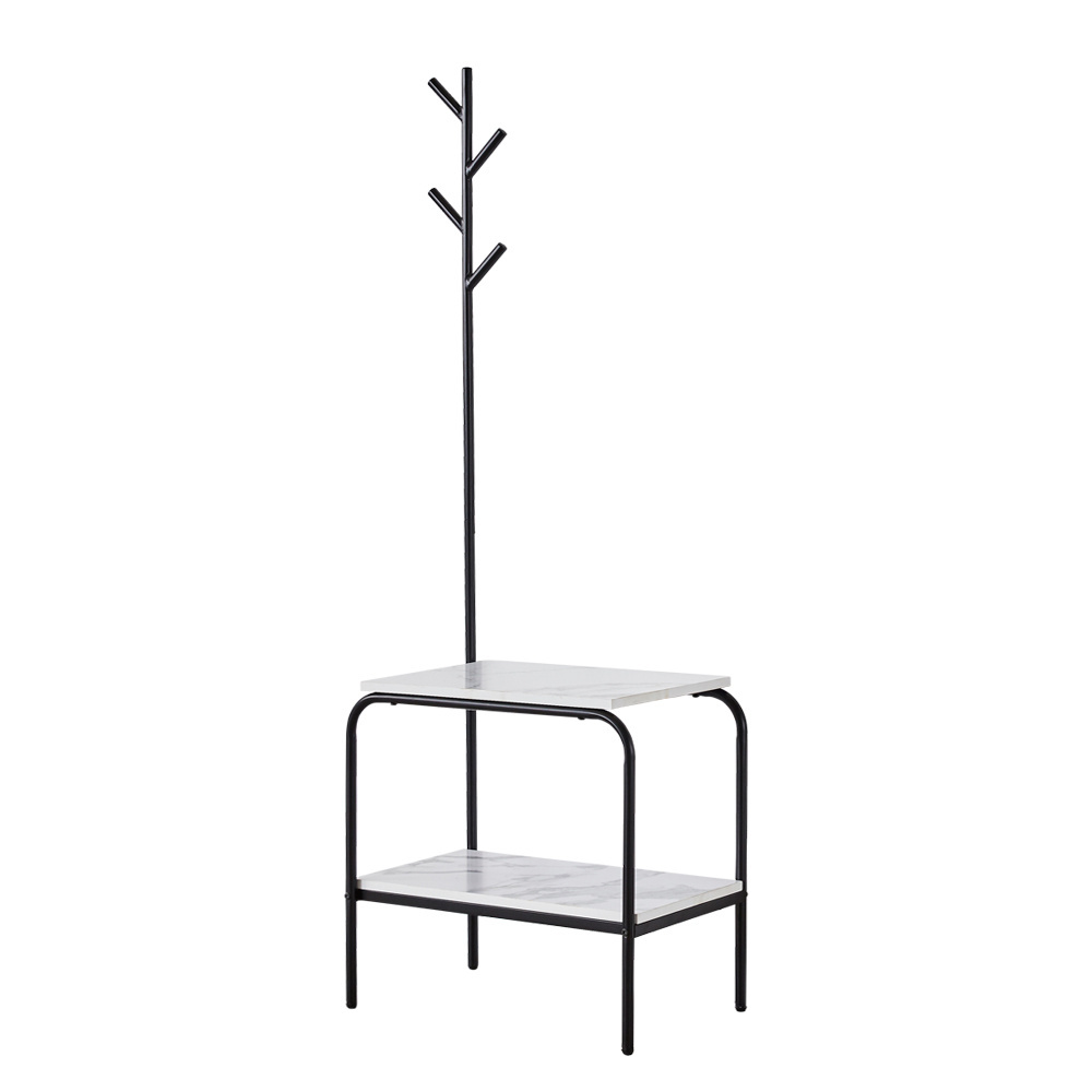 Industrial Hall Tree Shoe Coat Rack With Storage Bench Entrance Entryway Coat Rack