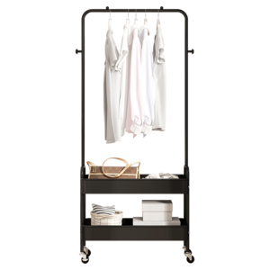 Nordic Movable Clothes Hanger Metal Clothes Rack Clothes Hanger Rack