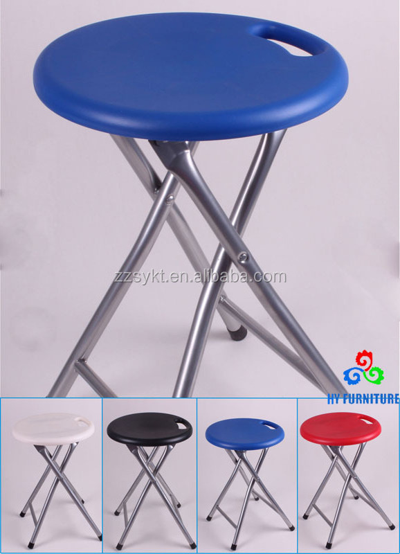 Lightweight small backpack portable round folding stool with pp top wholesale