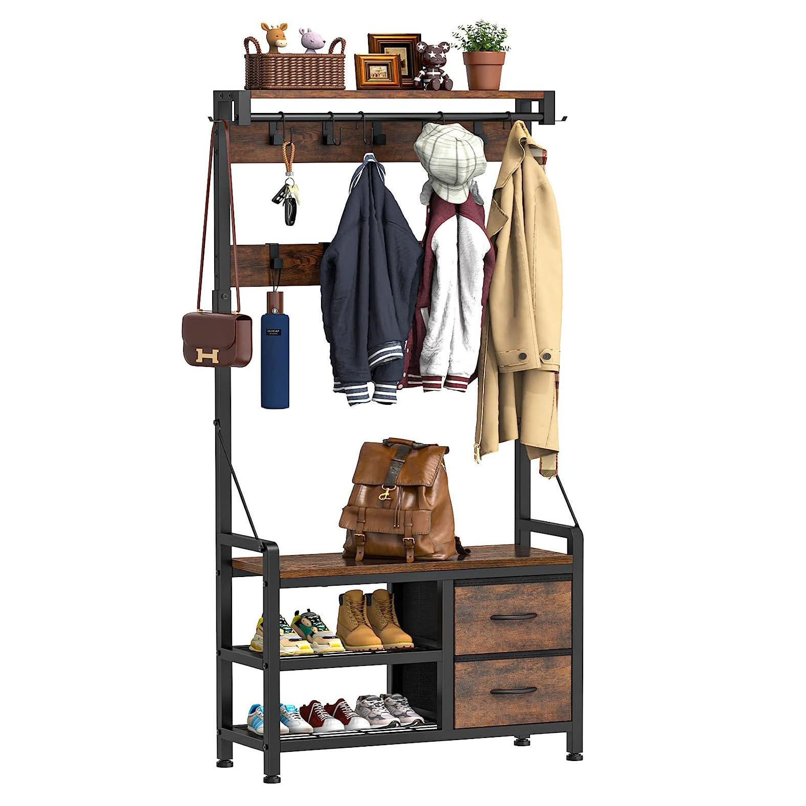 new arrival promotion wholesale clothes stands and shoe racks hanger  movable corner overnight storage rack