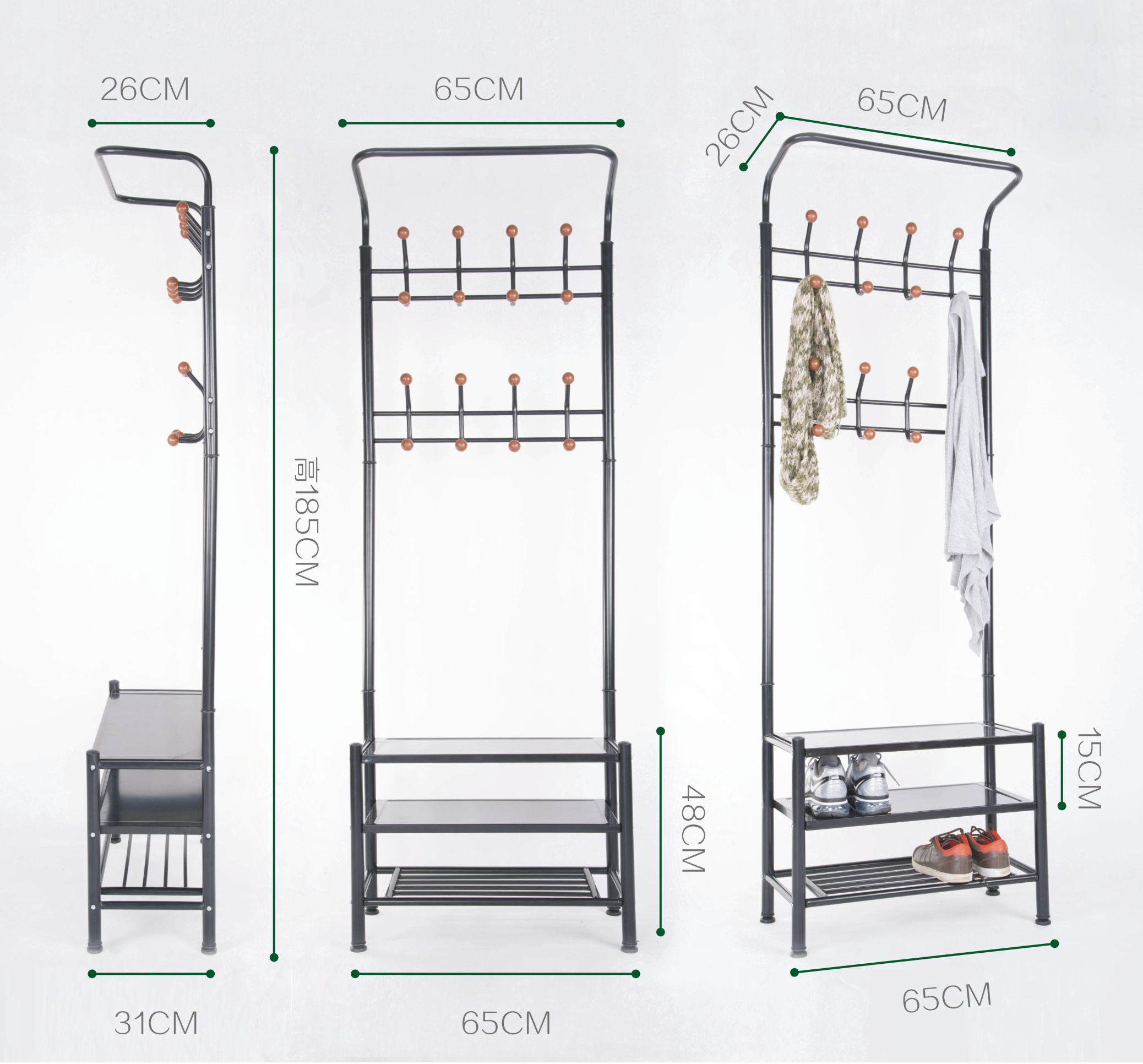 Entryway coat  hall tree with storage shoe bench entry coat hooks