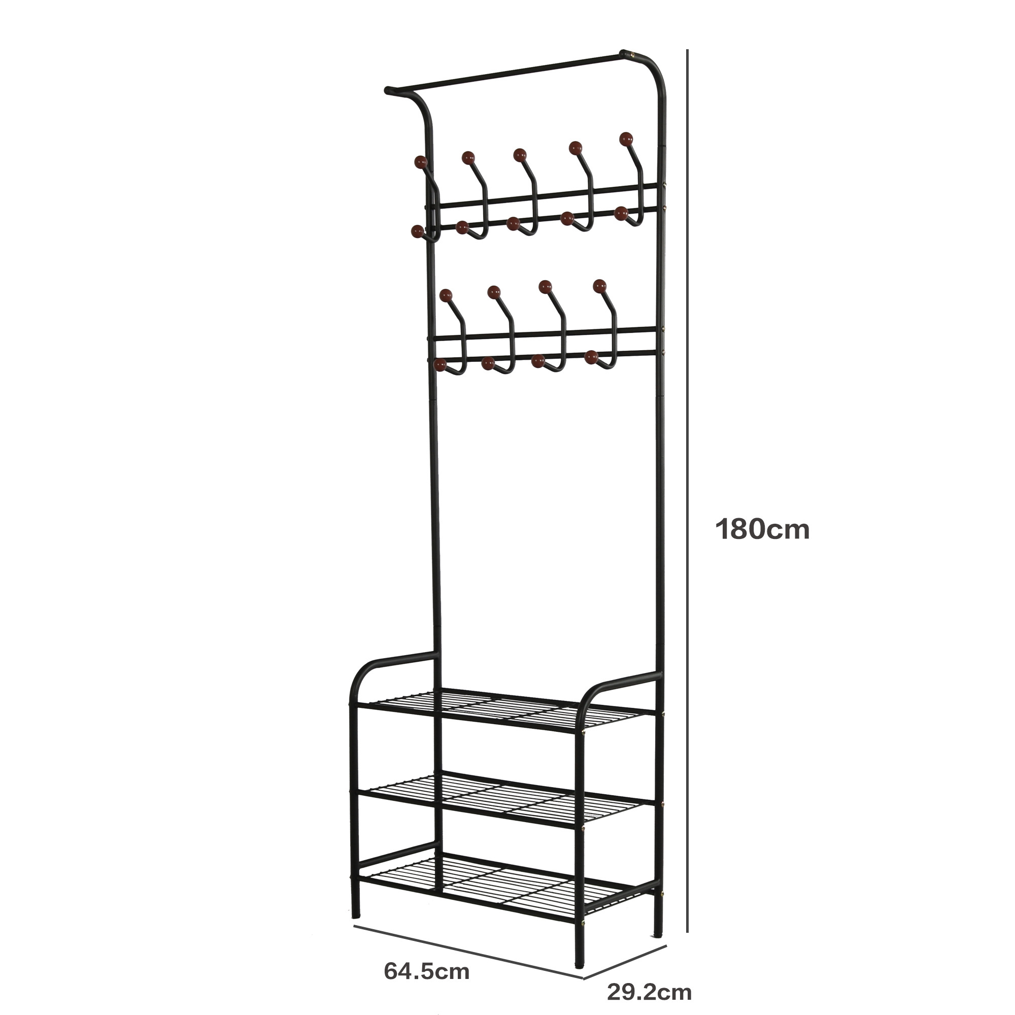 promotion on sale wholesale clothes stands and shoe racks entryway organizer  hall tree storage bench hat coat rack with shoes