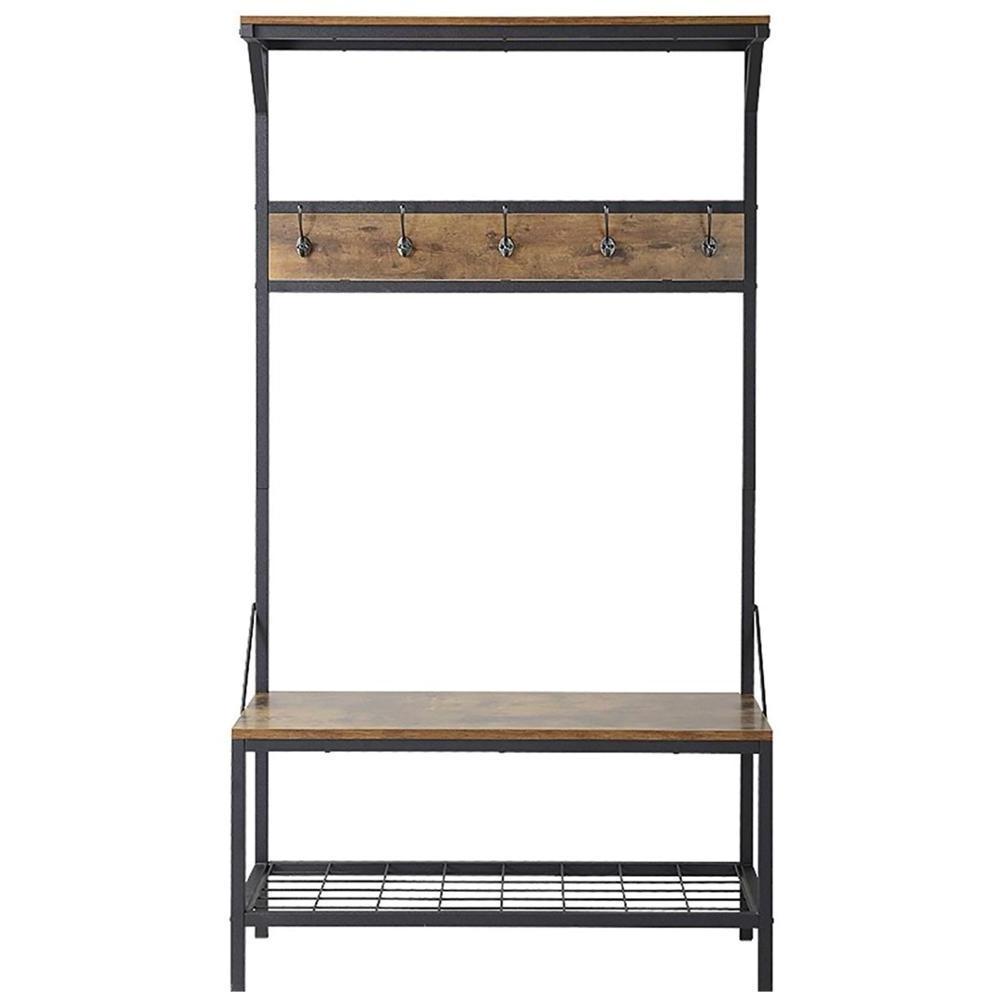 industrial coat hanger with shelf hanging  clothes stand rack with shoe rack