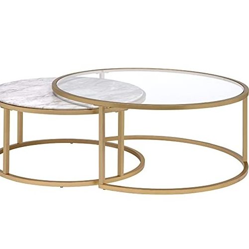 Living Room Furniture Metal Center Coffee table Modern luxury dining table Salon Glass coffee table