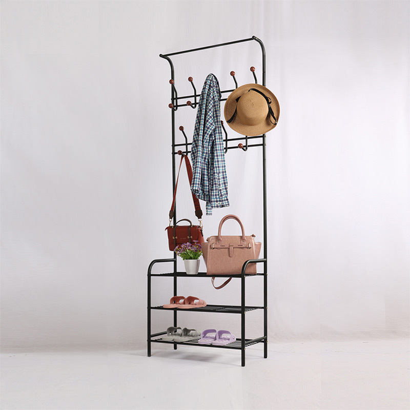 promotion on sale wholesale clothes stands and shoe racks entryway organizer  hall tree storage bench hat coat rack with shoes