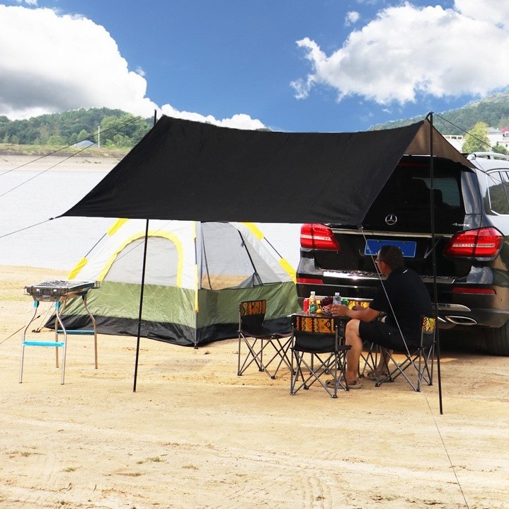 Awning Side Car Tailgate Roof Carrier Tent Universal Car Side Retractable Awning Tent 2.0 For Jimney Car Camping 2*3