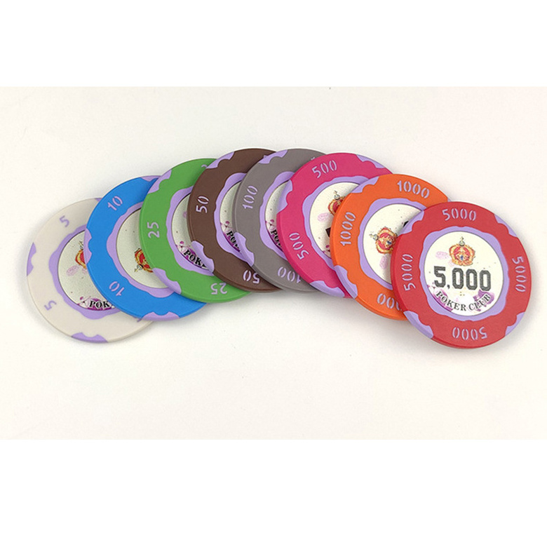 Blank For Customized Set Da Poker Chips Casino Set Costomiced Keramic Metal Clay 1000