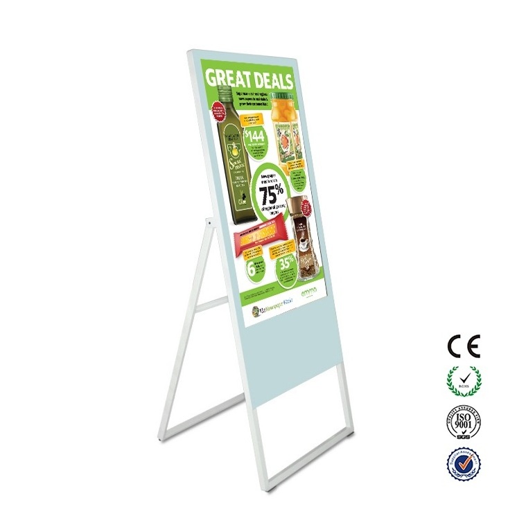 New Design 43 Inch Portable Digital Signage With Android Os Digital Menu Board