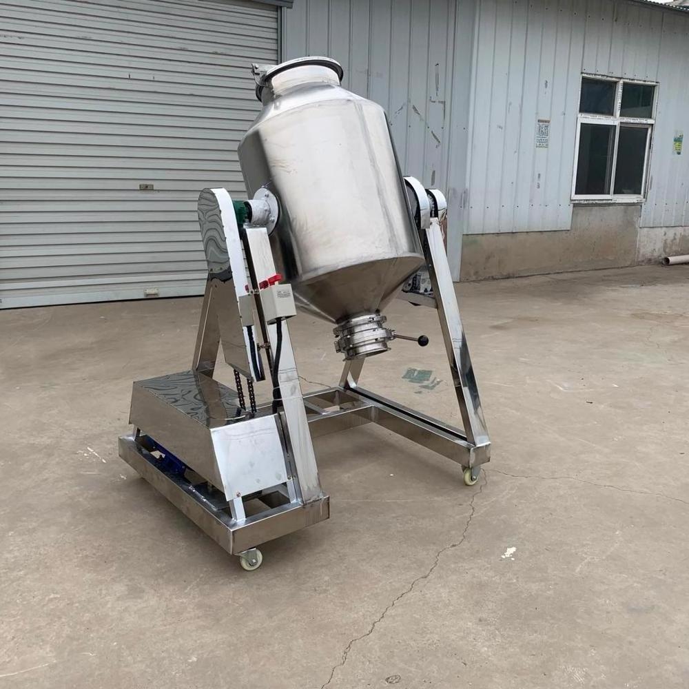 small drum powder mixer/stainless steel drum food dry mixer/powder mixing machine