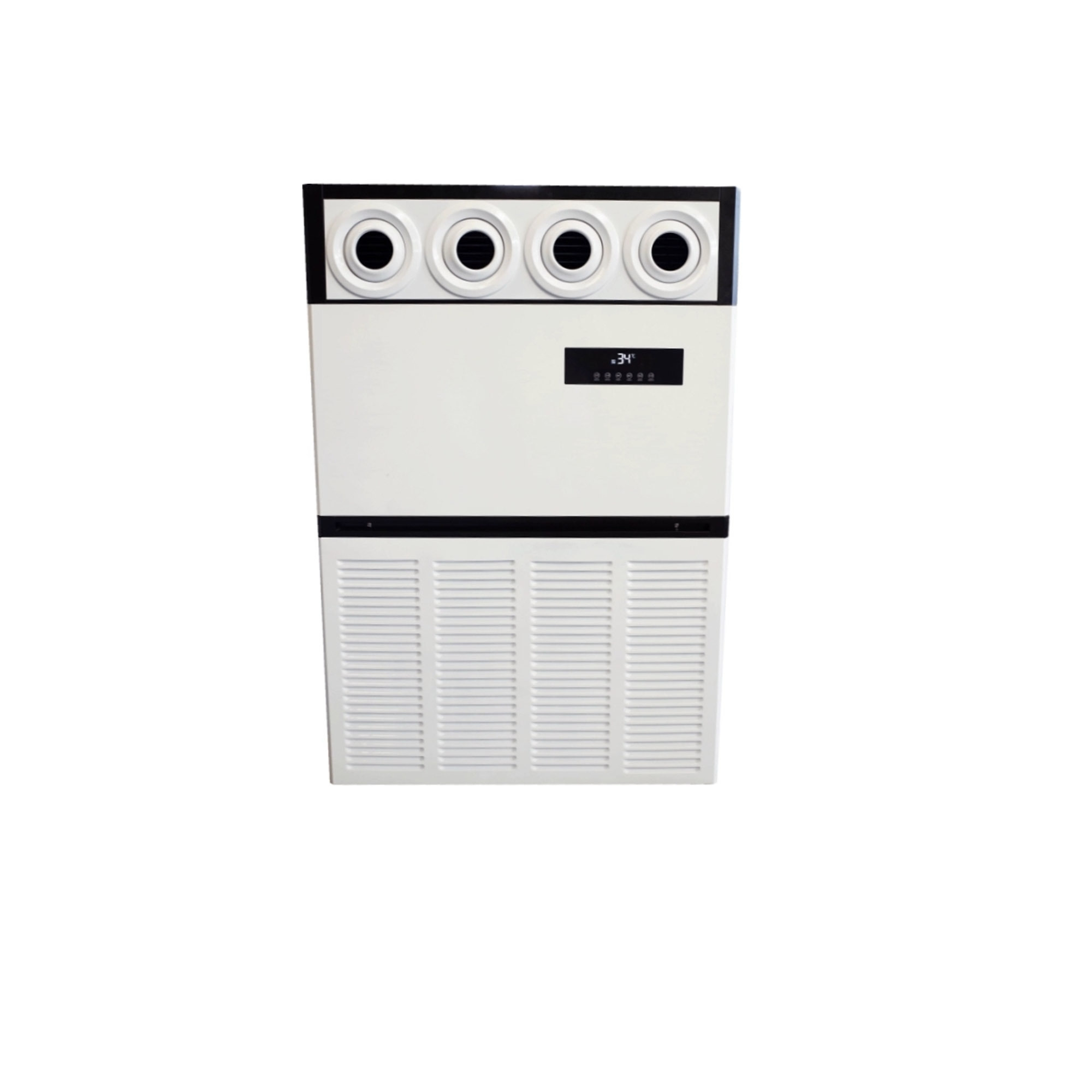 Open greenhouse vertical surface-mounted air conditioner ductless floor standing jet air outlet air cabinet