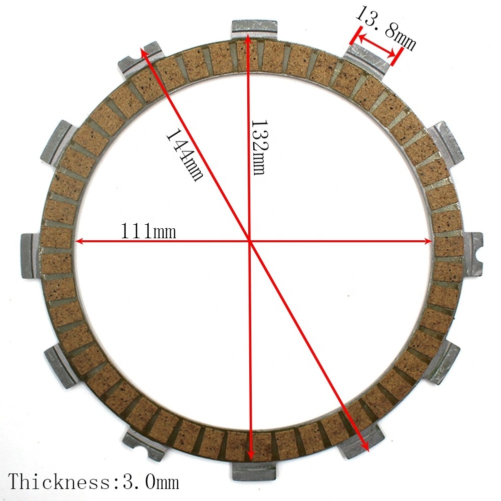Motorcycle Engine Parts Clutch Friction Plates For Kawasaki KX250 KX250F ZR750 ZR800 Z800 ZX600 ZR1000 ZX1000 Ninja ZX-6 ZX636
