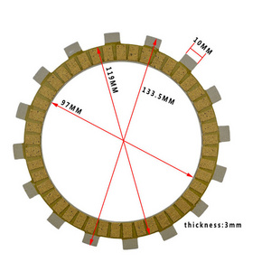 Motorcycle Clutch Friction Plate For YAMAHA FZS600 FAZER YZF600R Thundercat FZR600R Genesis