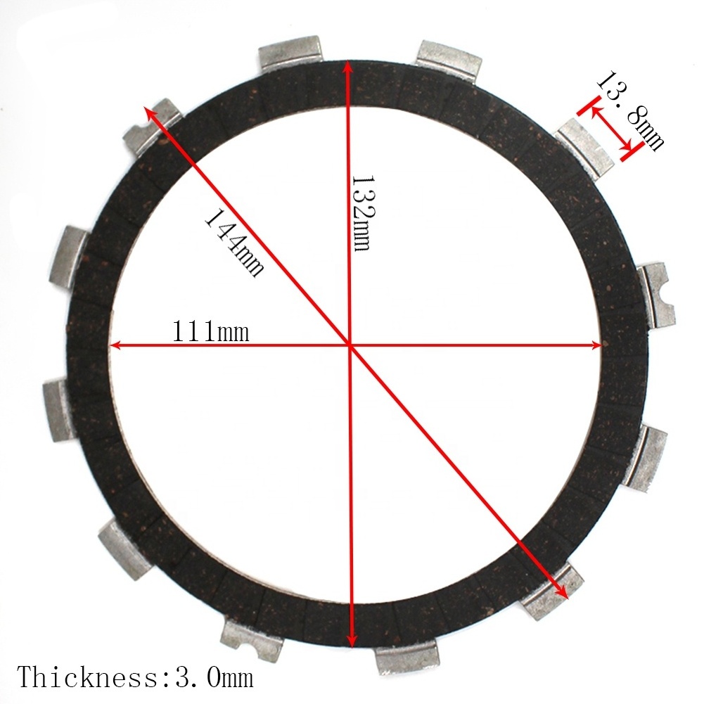 Motorcycle Engine Parts Clutch Friction Plates For Kawasaki KX250 KX250F ZR750 ZR800 Z800 ZX600 ZR1000 ZX1000 Ninja ZX-6 ZX636