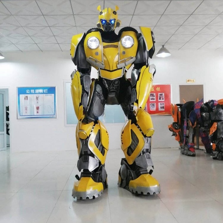 Popular LED 2.7M High Simulation Human Wearable Robot Costume Set Party Performance Theme Park Transformers Autobot Costume