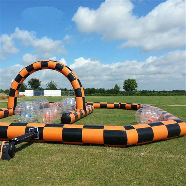 Commercial Customize Inflatable Speedway Go Kart Race Track Inflatable Sports Autodrome Field Bumper Car Race Track