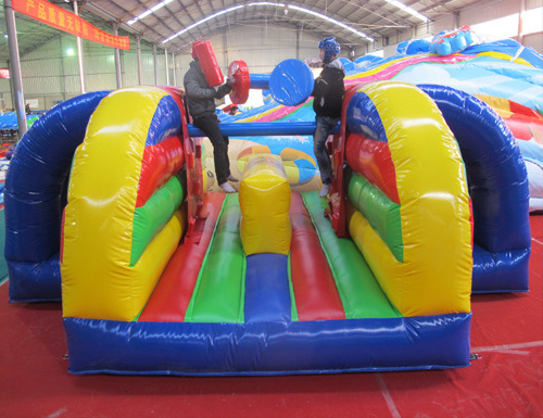 Interactive Inflatable Rock and Roll Inflatable Duel Combat Fighting Gladiator Joust Arena Battle Zone Jousting Balance Game