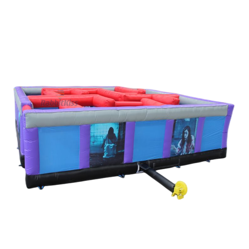 Customize Outdoor Horror House Halloween Inflatable Maze Inflatable Haunted Maze Arena for Sale