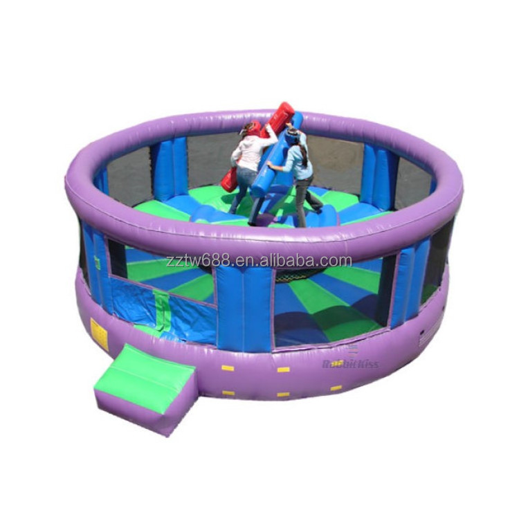 Interactive Inflatable Rock and Roll Inflatable Duel Combat Fighting Gladiator Joust Arena Battle Zone Jousting Balance Game