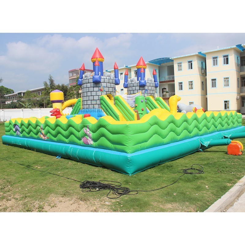 Outdoor Inflatable Theme Playground Park Inflatable Fun City Trampoline Adults Bouncer Slide Giant Inflatable Bouncer Air Slide